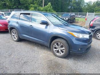  Salvage Toyota Highlander