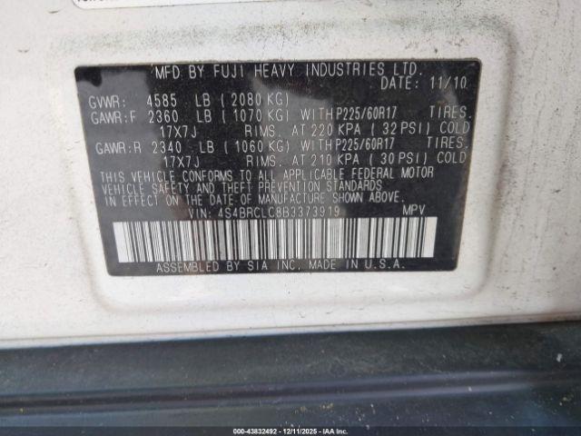 Subaru Outback 2.5i Limited Image 10