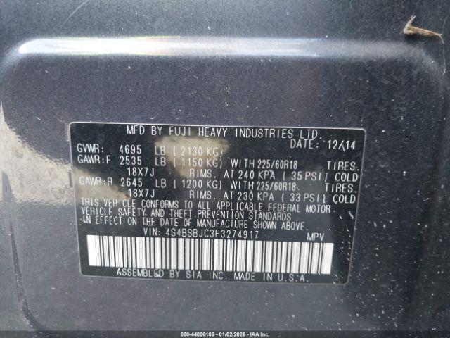 Subaru Outback 2.5i Limited Image 5